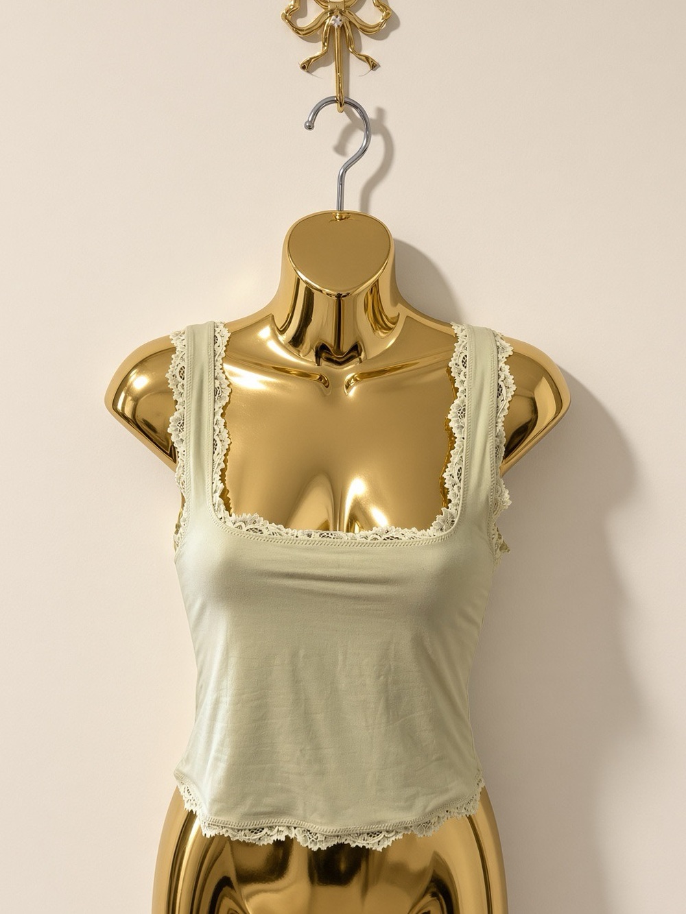 💚 SKIMS Fits Everybody Lace Tank Top | Sage Multi | Sz. S | 🏷️